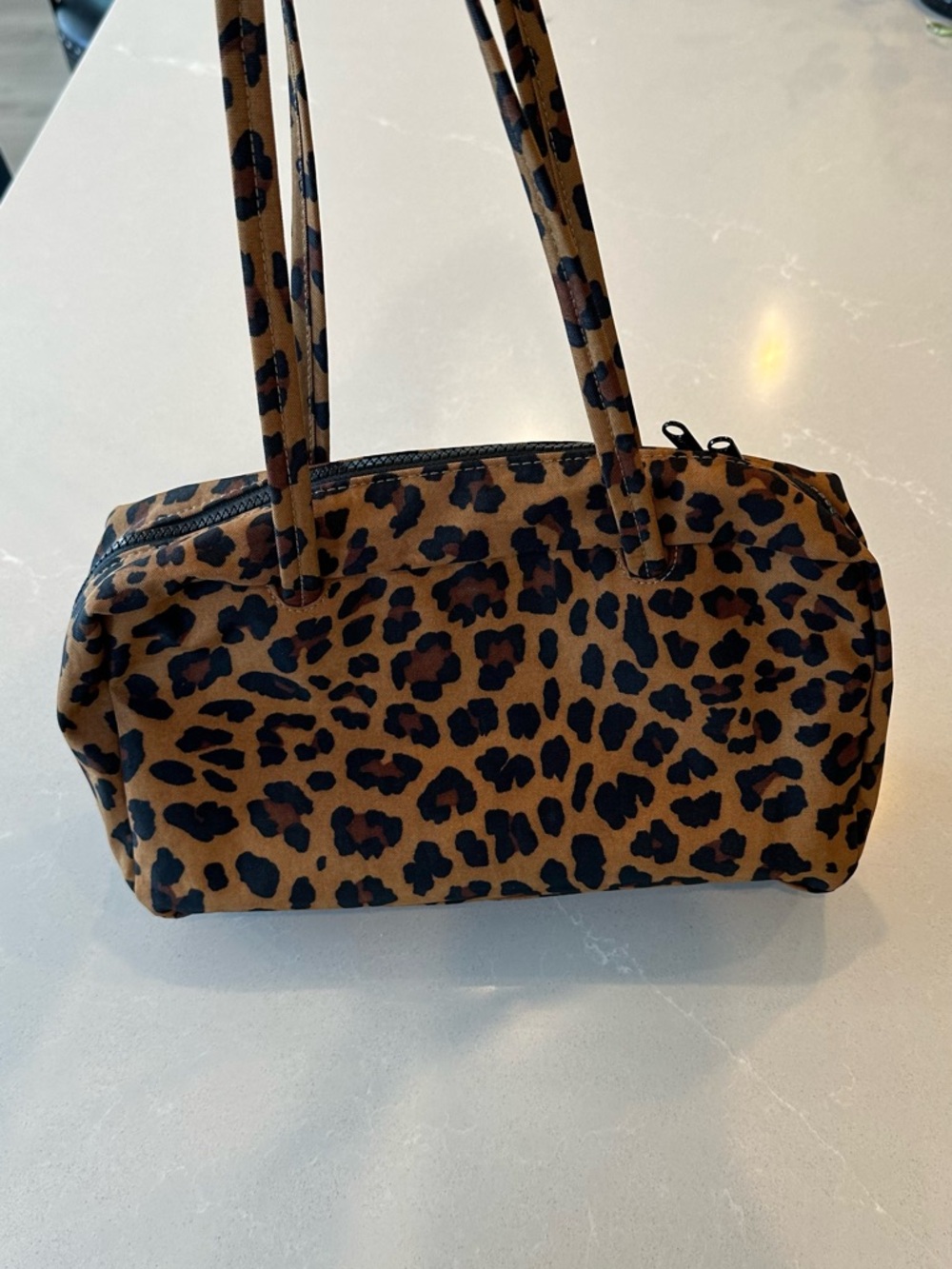 BAGGU Leopard Bowler Bag